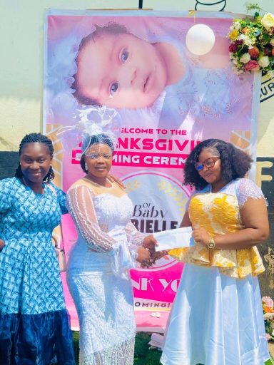 Recently ,we had the wonderful privilege of joining one of our own members for the christening and dedication of her child MORE THAN AN ORGANISATION -WE ARE A SUPPORT SYSTEM